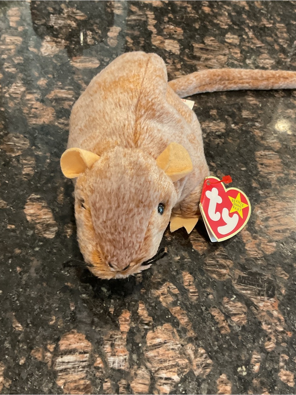 TY Beanie Baby Brown Mouse Plush